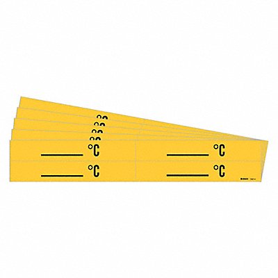 BRADY 73074PK Pipe Marker Adhesive Black C PK5