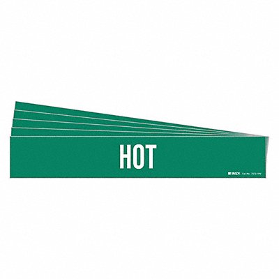BRADY 73721HVPK Pipe Marker Adhesive White Hot PK5