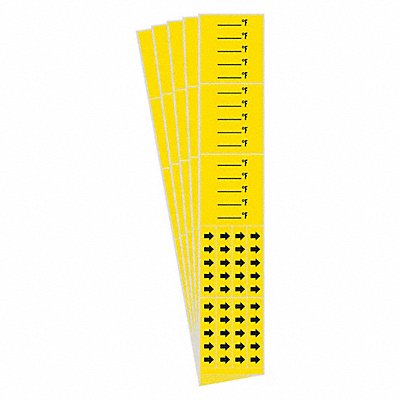 BRADY 73083CPK Pipe Marker Adhesive Black F PK5