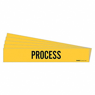 BRADY 72231PK Pipe Marker Adhesive Black Process PK5
