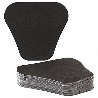 PIG GRP7501BK Adhesive Backed Urinal Mat PP PK50