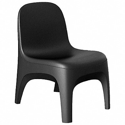 CORTECH 6484BK Crew Armless Chair Floor Mount Black