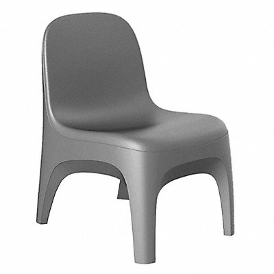 CORTECH 6484GY Crew Armless Chair Floor Mount Grey