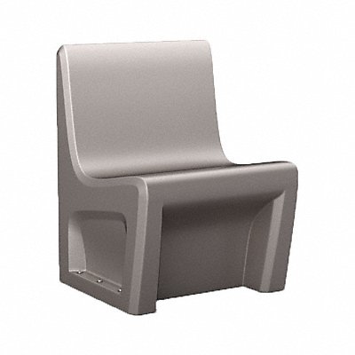 CORTECH 116484SG Armless Chair Floor Mount Stone Grey