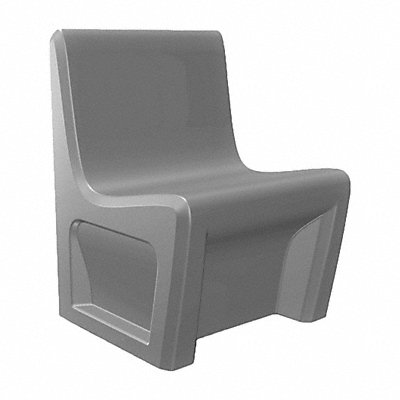 CORTECH 116484GYS Armless Chair Floor Mount Grey w/Door