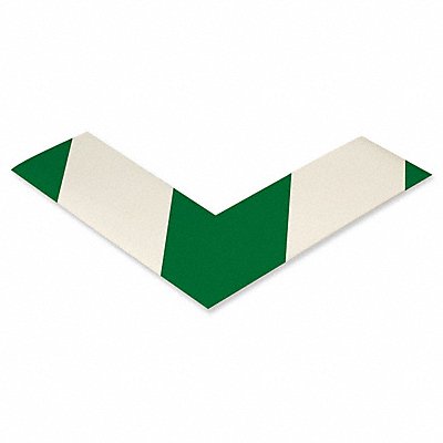 MIGHTY LINE AngleGW K3729 Floor marking Green/White 2x6in L PK100