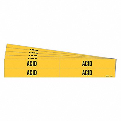 BRADY 70024PK Pipe Marker Adhesive 1-1/8 H 7 W PK5