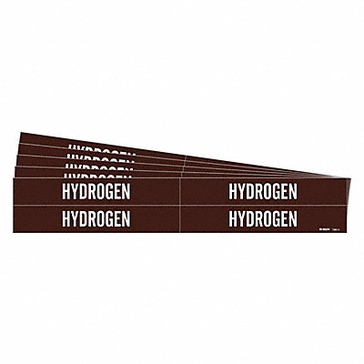 BRADY 73824PK Pipe Marker Adhesive 1-1/8 H 7 W PK5