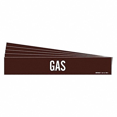 BRADY 73581PK Pipe Marker Adhesive 2-1/4 H 14 W PK5
