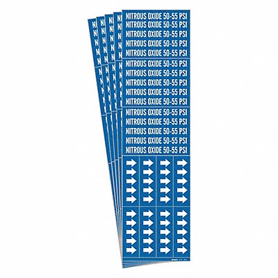 BRADY 86332PK Pipe Marker Adhesive 2-1/4 H 2-3/4 W PK5