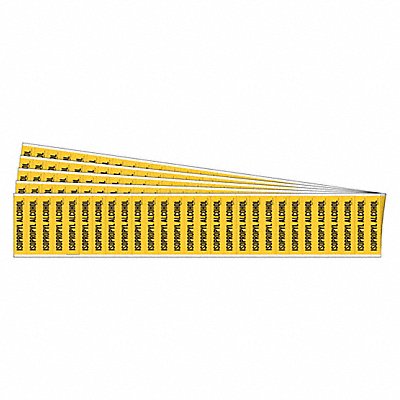BRADY 91944PK Pipe Markers Isopropyl Alcohol PK5