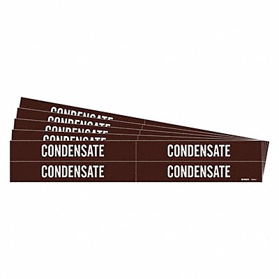BRADY 73484PK Pipe Markers Adhesive Condensate PK5