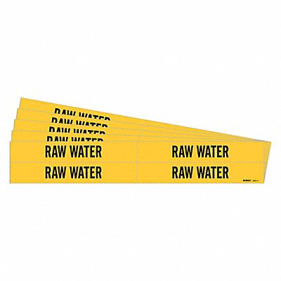 BRADY 72314PK Pipe Marker Adhesive 1-1/8 H 7 W PK5