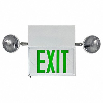 BIG BEAM L2ETXFL2GWWU Exit Sign LED Green Letter Color 3 Faces