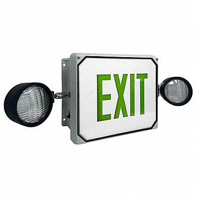 BIG BEAM LS2E4XL1GWFSH Exit Sign LED Green Letter Color 1 Face