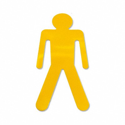 MIGHTY LINE MANY Floor Tape Yellow 6 inx10 in Ped PK20