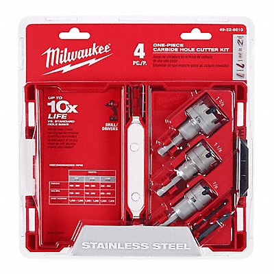 MILWAUKEE 49228610 Hole Cutter Kit Stainless/Hard Metals