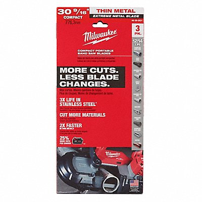 MILWAUKEE 48390631 Portable Band Saw Blades SS PK3