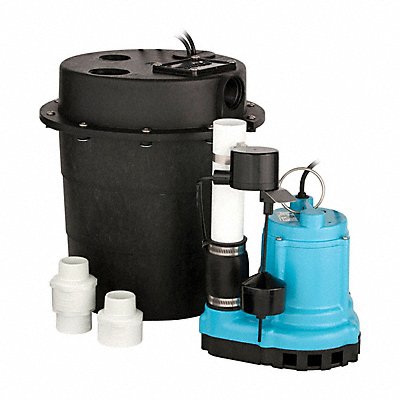 LITTLE GIANT 509268 Sump Pump Package 4/10 hp 115V AC Rated