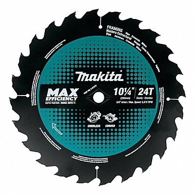 MAKITA E07272 Circular Saw Blade 10 1/4 in 24 Teeth