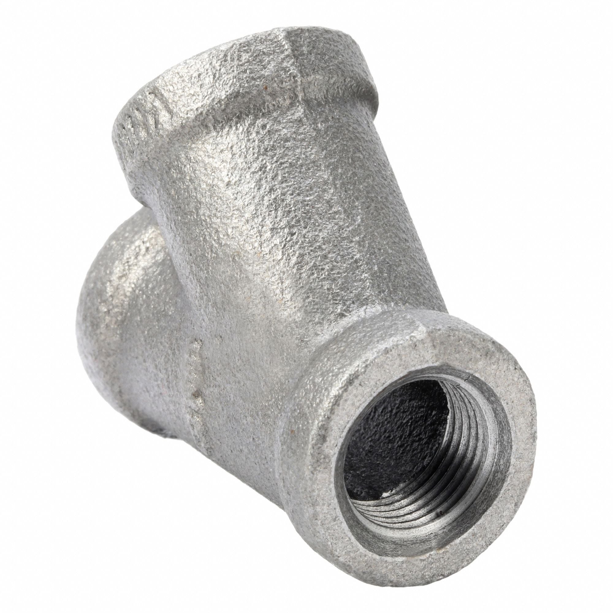 GRAINGER 783Y76 Wye Black Malleable Iron 150 3/8 in NPT