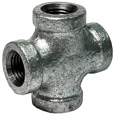 GRAINGER 783YF5 Cross Galv Malleable Iron 1/4In.