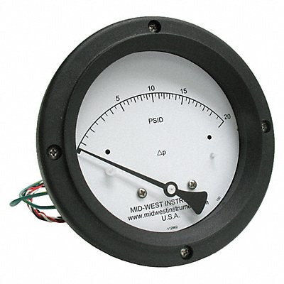 MIDWEST INSTRUMENT 120SC00OAA20P K4586 Differential Pressure Gauge and Switch