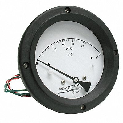 MIDWEST INSTRUMENT 120SC00OAA50P K4586 Differential Pressure Gauge and Switch