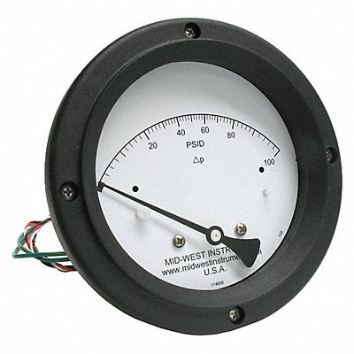 MIDWEST INSTRUMENT 120SC00OAA100P K4586 Differential Pressure Gauge and Switch