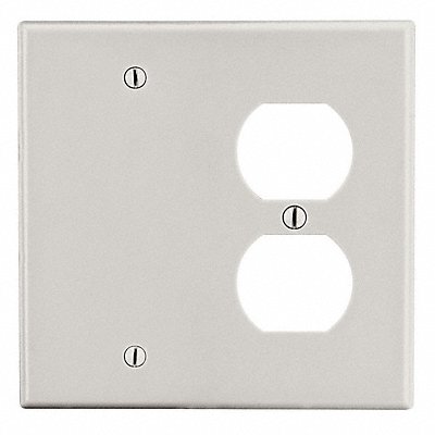 HUBBELL P138LA Toggle Switch Wall Plate Brown 2 Gangs