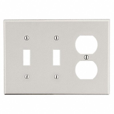 HUBBELL P28LA Toggle/Duplex Receptacle Wall Plate