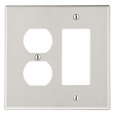 HUBBELL P826LA Rocker/Duplex Receptacle Wall Plate