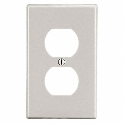 HUBBELL P8LA Duplex Receptacle Wall Plate 1 Gang