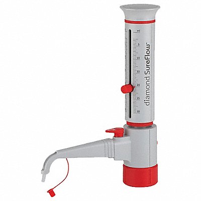 GLOBE SCIENTIFIC GBTDR30 Bot Top Dispenser 30mL Min 2.5 mL-Max 30 mL