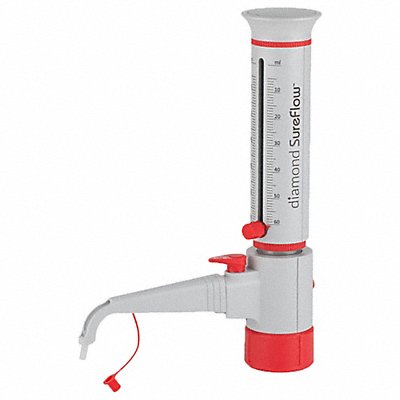 GLOBE SCIENTIFIC GBTDR60 Bot Top Dispenser 60 mL Min 5 mL-Max 60 mL