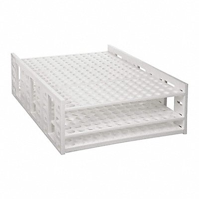 HEATHROW SCIENTIFIC 120112 Tube Rack 26-1/2 x10-1/2 Poly