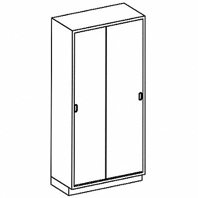 BLICKMAN J35HAS Double Sliding Steel Door High Cabinet