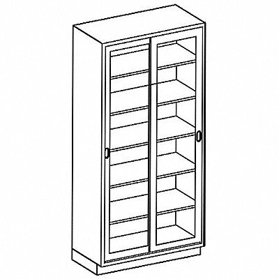 BLICKMAN M35HAS Double Sliding Glass Door High Cabinet