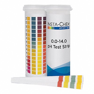 HYDRION 80014 pH Test 3 1/4 in L 0 to 14 pH PK600