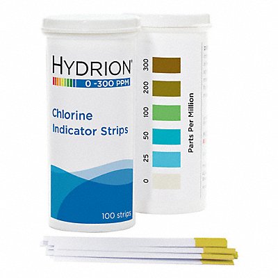HYDRION CH300 Test 0-300 ppm Free Chlorine PK600