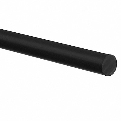 GRAINGER BULKRRP9540 K4766 PU Rubber Rod 1 1/8 in x 24 in 95A Black