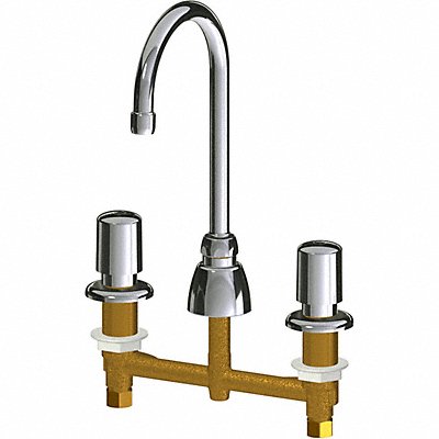 CHICAGO FAUCETS 786E3765ABCP Handle-Operated Faucet Deck Manual Metal
