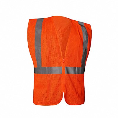CONDOR 786F42 Class 2 Orange Zipper Mesh Non-Contr