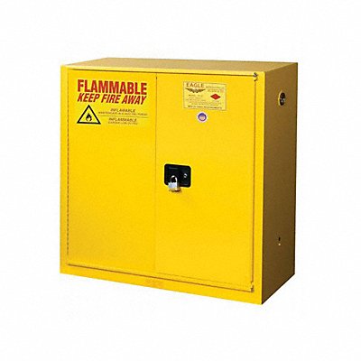 EAGLE YPI30X Flammables Safety Cabinet Yellow