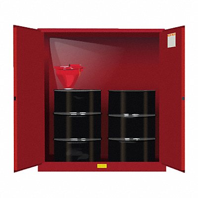 JUSTRITE 899101 Cabinet Steel 1 Shelves Red