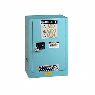 JUSTRITE 891522 Cabinet Steel 1 Shelves Blue