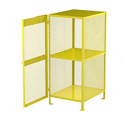 JAMCO CA080 Propane Cylinder Safety Storage Yellow