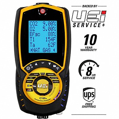 UEI TEST INSTRUMENTS C165KIT Combustion Analyser 32to113F 21% v/vO2