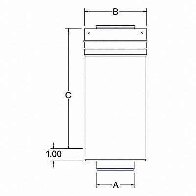 HEATFAB SC03L12316 Gas Vent Pipe