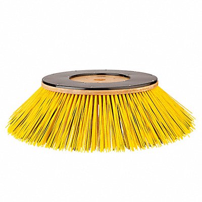 TENNANT 1253550 Rotary Brush 38 in Dia Yellow
